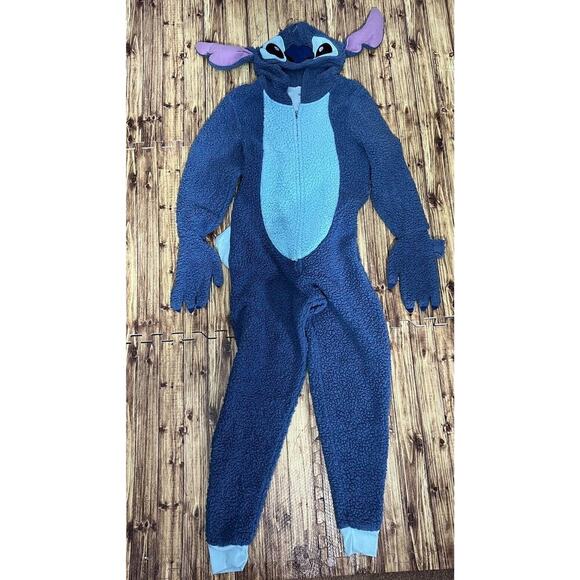 Disney Stitch One Piece Pajama PJs Halloween Costume Suit Adult Sz S Small - Picture 2 of 10